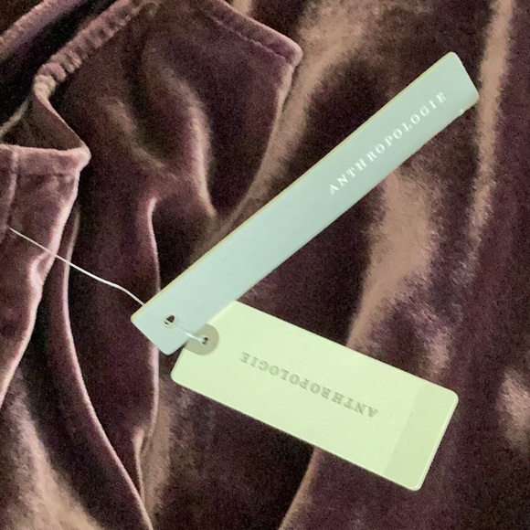 Anthropologie The Elyse Velvet Bias Slip Dress in Chocolate - Picture 11 of 11